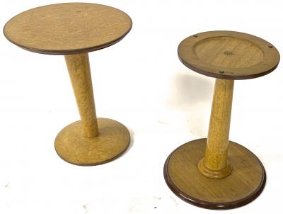 Jean Roy re Jean Royere attributed pair of extreme quality side tables