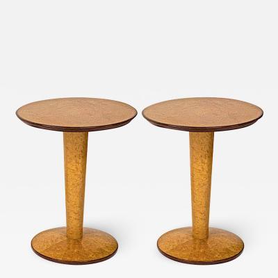 Jean Roy re Jean Royere attributed pair of extreme quality side tables
