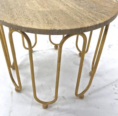 Jean Roy re Jean Royere attributed wave round coffee table