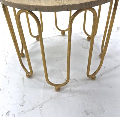 Jean Roy re Jean Royere attributed wave round coffee table