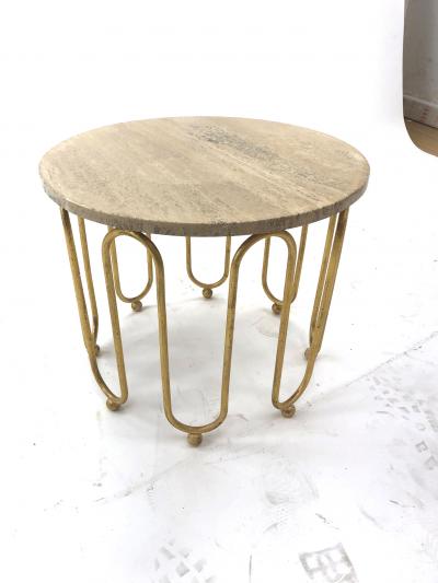 Jean Roy re Jean Royere attributed wave round coffee table