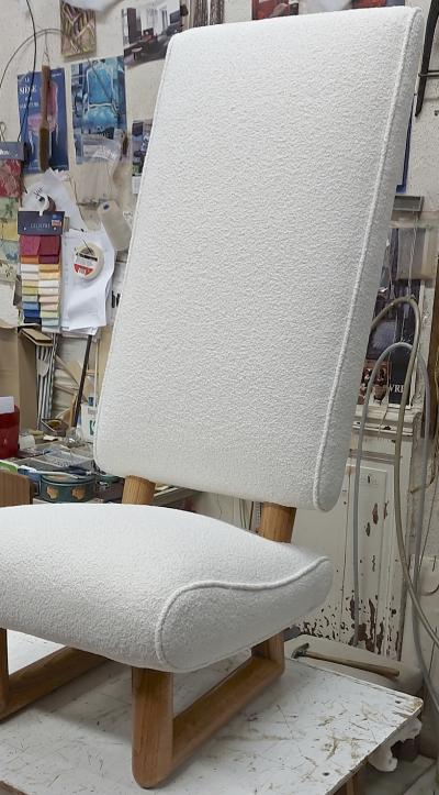 Jean Roy re Jean Royere exceptional rarest pair of genuine documented lounge chairs