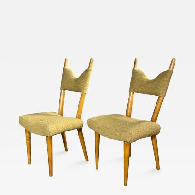 Jean Roy re Jean Royere genuine documented pair of Model Baltique chairs