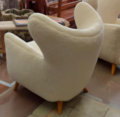 Jean Roy re Jean Royere genuine documented pair of Petit Elephanteau lounge chairs
