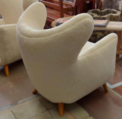 Jean Roy re Jean Royere genuine documented pair of Petit Elephanteau lounge chairs