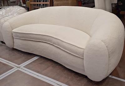 Jean Roy re Jean Royere genuine documented wool faux fur Ours Polaire couch