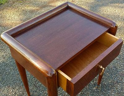 Jean Roy re Jean Royere pair of genuine oak side table or bedside