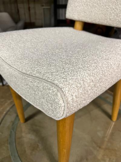 Jean Roy re Jean Royere rare documented set of 6 dinning chairs