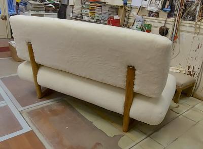 Jean Roy re Jean Royere rarest documented genuine slipper couch model Sculpture
