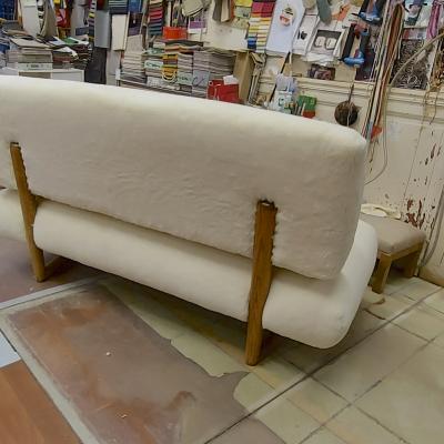Jean Roy re Jean Royere rarest documented genuine slipper couch model Sculpture