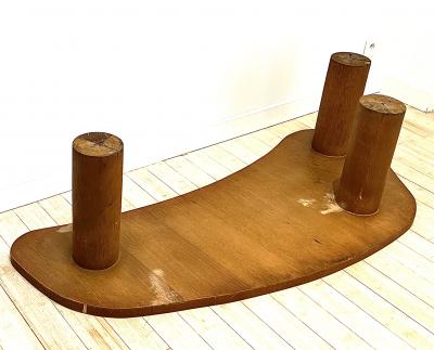 Jean Roy re Jean Royere rarest documented model Flaque coffee table in vintage condition