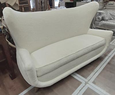 Jean Roy re Jean Royere rarest documented set of 2 chairs and 1 couch model Elephanteau 