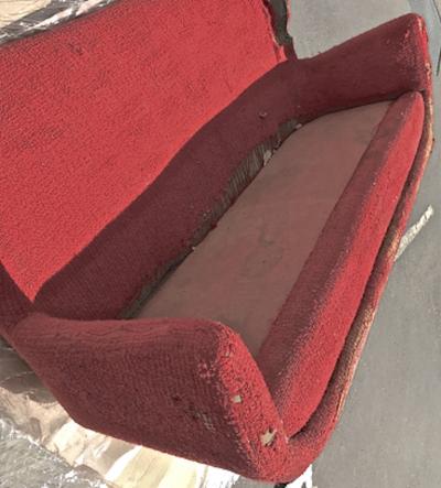 Jean Roy re Jean Royere rarest documented set of 2 chairs and 1 couch model Elephanteau 