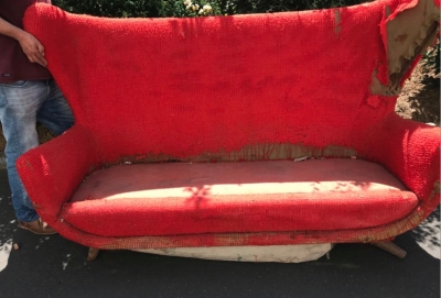 Jean Roy re Jean Royere rarest documented set of 2 chairs and 1 couch model Elephanteau 