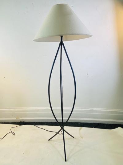 Jean Roy re MID CENTURY JEAN ROYERE STYLE CAGE FORM FLOOR LAMP