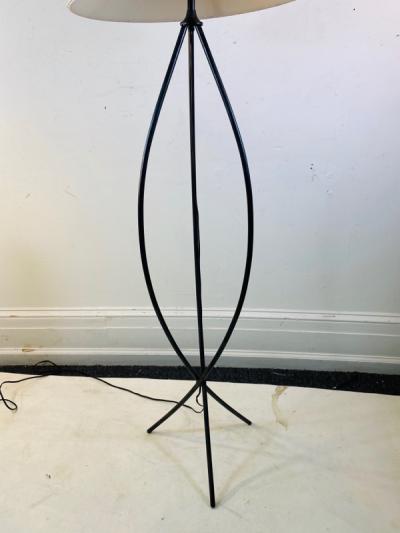 Jean Roy re MID CENTURY JEAN ROYERE STYLE CAGE FORM FLOOR LAMP