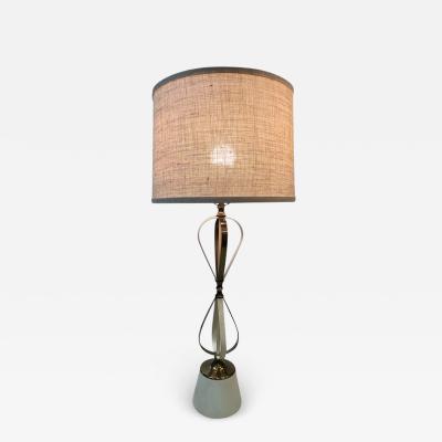 Jean Roy re MODERNIST BRASS ENAMEL RIBBON BALLOON LAMPS IN THE STYLE OF JEAN ROYERE