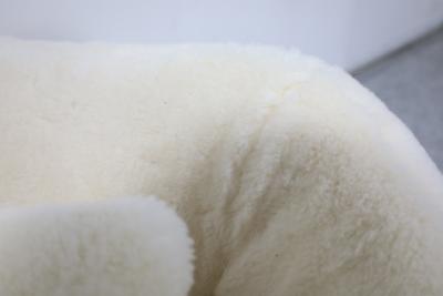 Jean Roy re Pair of Jean Royere Style Polar Lounge Chairs in Holly Hunt Great Plains