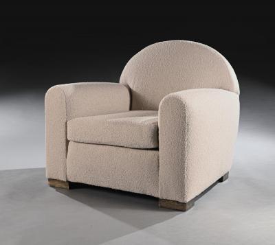 Jean Roy re Pair of Mid 20th Century French Parisian Club Armchairs