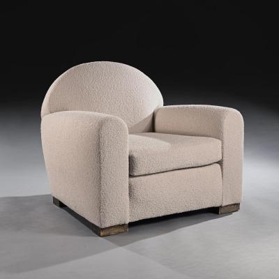 Jean Roy re Pair of Mid 20th Century French Parisian Club Armchairs