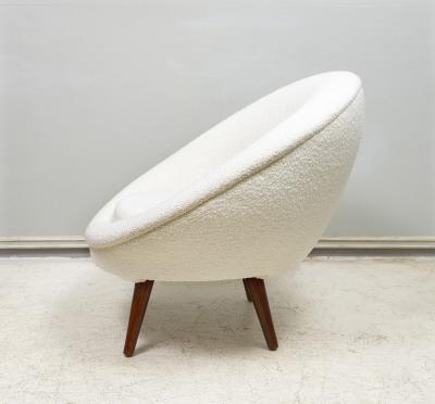 Jean Roy re Pair of Royere Re Edition Oeuf Lounge Chairs