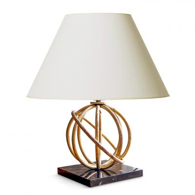Jean Roy re Pair of Sphere Table Lamps by Jean Royere