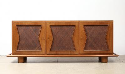 Jean Roy re Rare 3 Door Cabinet by Jean Royere