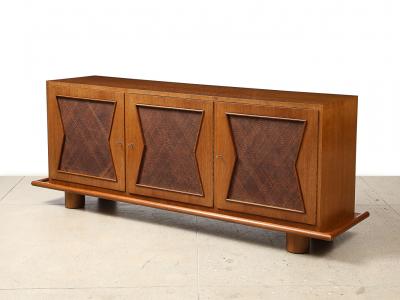 Jean Roy re Rare 3 Door Cabinet by Jean Royere