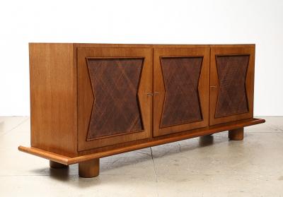 Jean Roy re Rare 3 Door Cabinet by Jean Royere