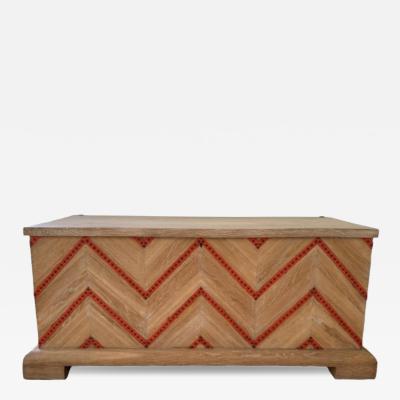 Jean Roy re Rare Low Herringbone Chest