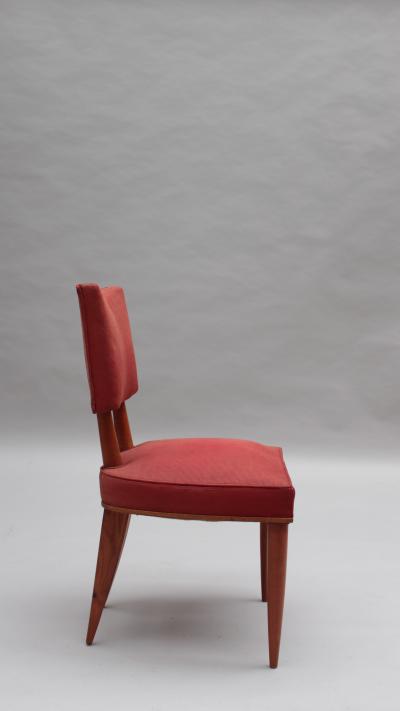 Jean Roy re Set of 6 Fine French 1950s Dining Chairs in the manner of Royere