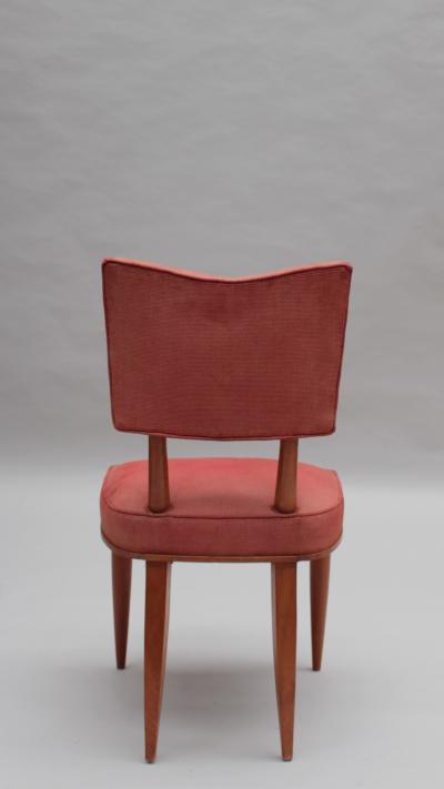 Jean Roy re Set of 6 Fine French 1950s Dining Chairs in the manner of Royere