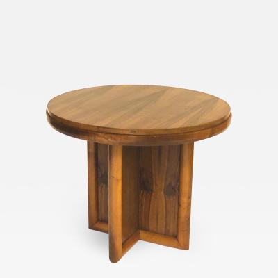 Jean Roy re jean Royere for gouffe rare coffee table with sturdy cylinder accent base