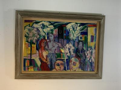 Jean Schuler JEAN SCHULER COLORFUL ABSTRACT PAINTING