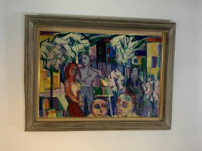 Jean Schuler JEAN SCHULER COLORFUL ABSTRACT PAINTING