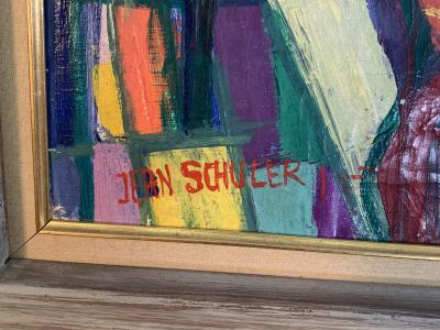 Jean Schuler JEAN SCHULER COLORFUL ABSTRACT PAINTING