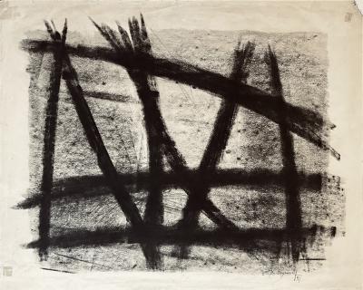 Jean Signovert Jean Signovert French 1919 1981 Untitled charcoal 1951