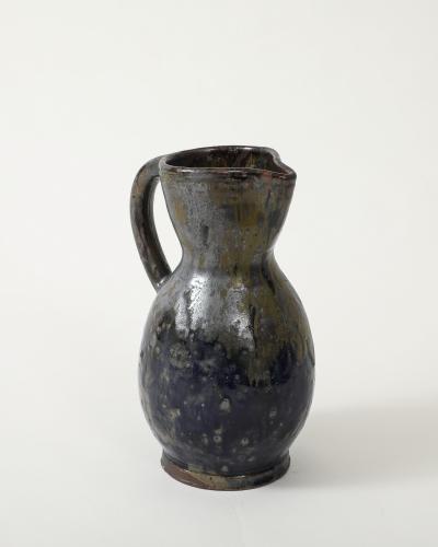Jean Talbot Glazed Ceramic Pitcher by Jean Talbot La Borne France c 1940