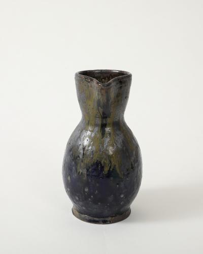 Jean Talbot Glazed Ceramic Pitcher by Jean Talbot La Borne France c 1940