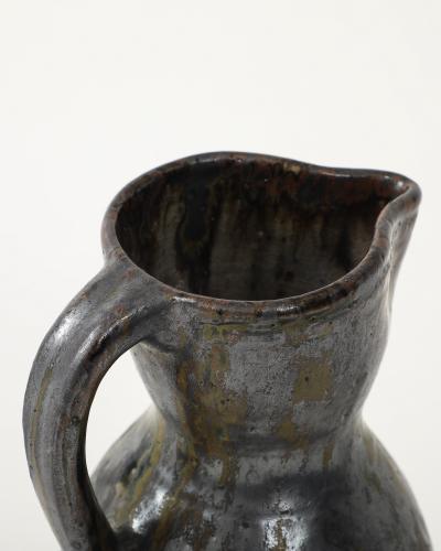 Jean Talbot Glazed Ceramic Pitcher by Jean Talbot La Borne France c 1940