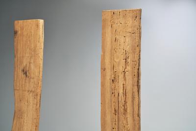 Jean Touret Jean S bastien Touret Oak Bench France 1950s