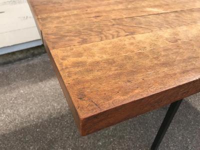 Jean Touret Jean Touret for Ateliers de Marolles longest rarest stamped dinning table