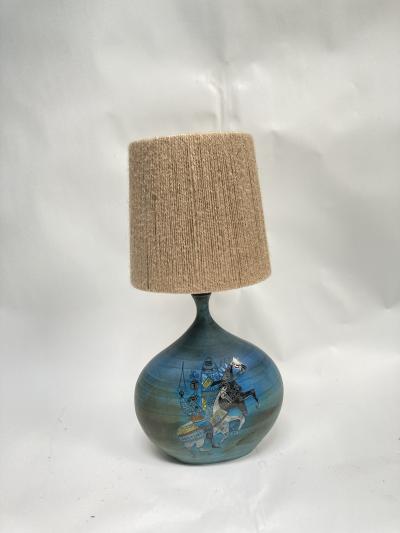 Jean de Lespinasse 1950s Studio pottery Ceramic lamp by Jean De Lespinasse