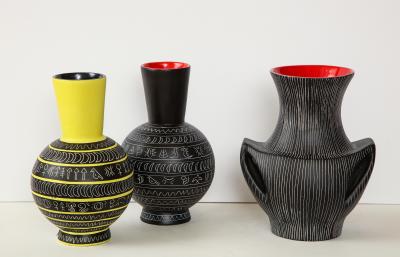 Jean de Lespinasse SET OF THREE VASES BY JEAN DE LESPINASSE