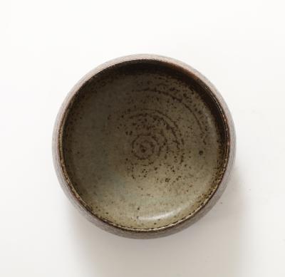 Jean tessier Jean Tessier Beige Brown Stoneware Bowl France c 1940 50 signed