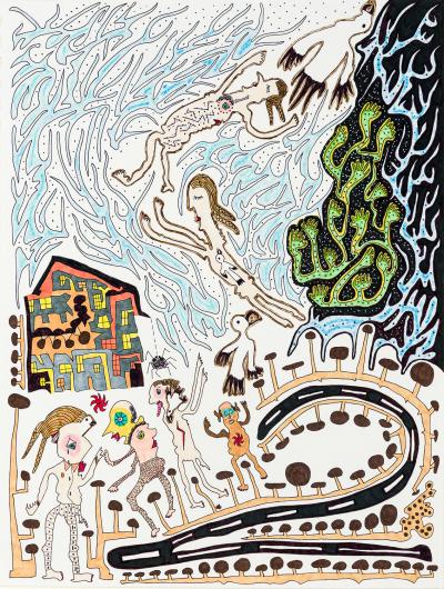 Jeanne Brousseau Untitled House and Road 