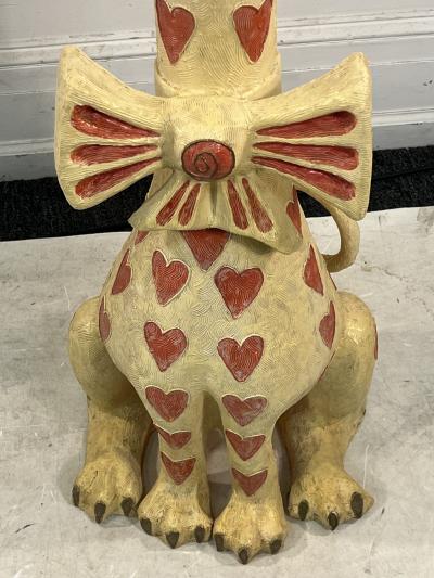 Jeanne Valentine MID CENTURY PAPER MACHE CAT SCULPTURE BY JEANNE VALENTINE