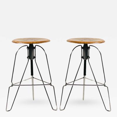 Jeff Covey Pair of Jeff Covey Model Six Stools