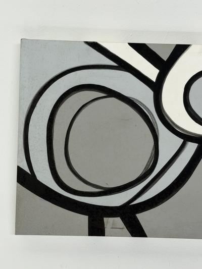 Jeff Kapfer Starling Monochromatic Bird Painting Signed 2007 24 x 24 Inches
