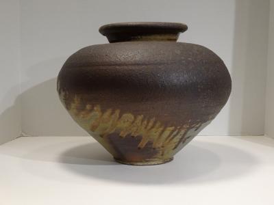 Jeff Shapiro Large Art Pottery Vase in the Japanese Taste by Jeff Shapiro Circa 1990